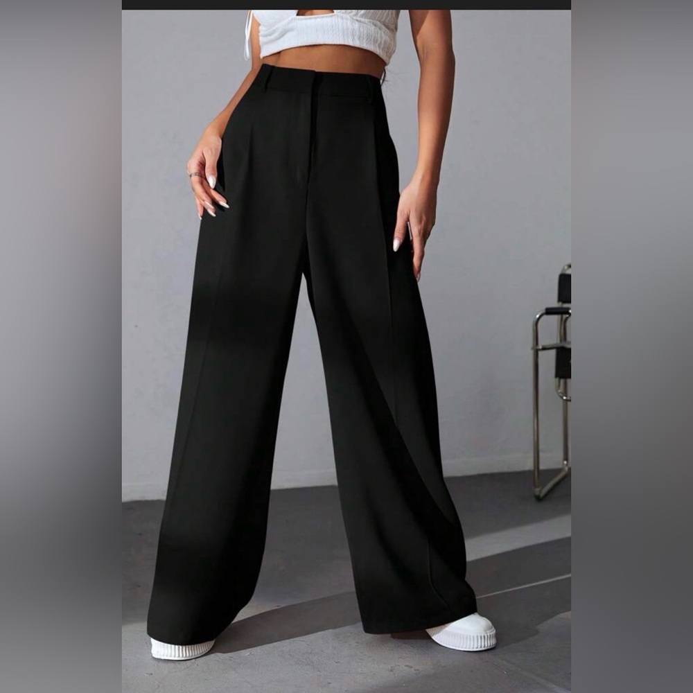 Black Wide-Leg Trousers NWOT